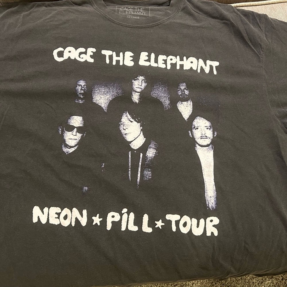 New Cage the Elephant T-Shirt; Official Concert Merch